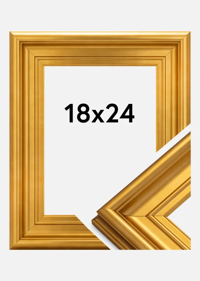 Moldura Mora Premium Dourado 18x24 cm