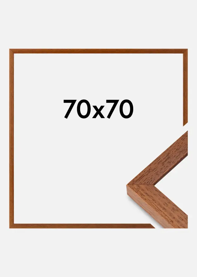 Moldura Hermes Vidro acrílico Faia 70x70 cm