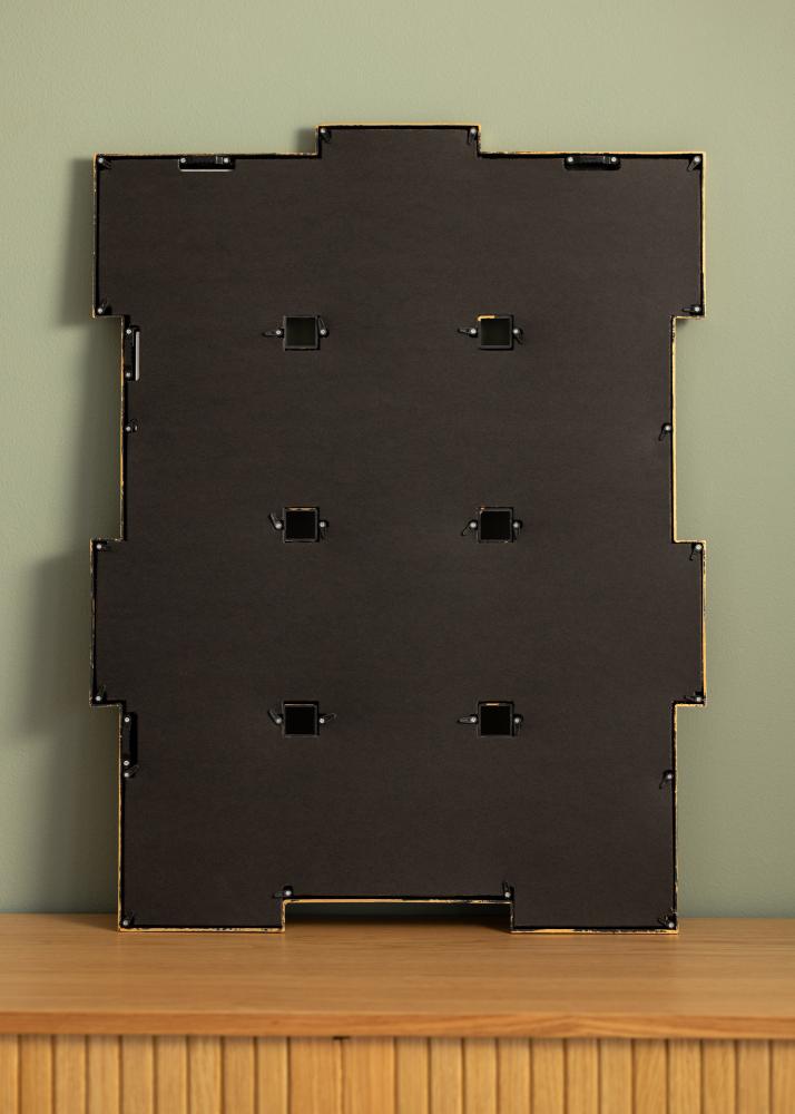 Retro Conjunto de molduras Mate Dourado - 12 Fotografias