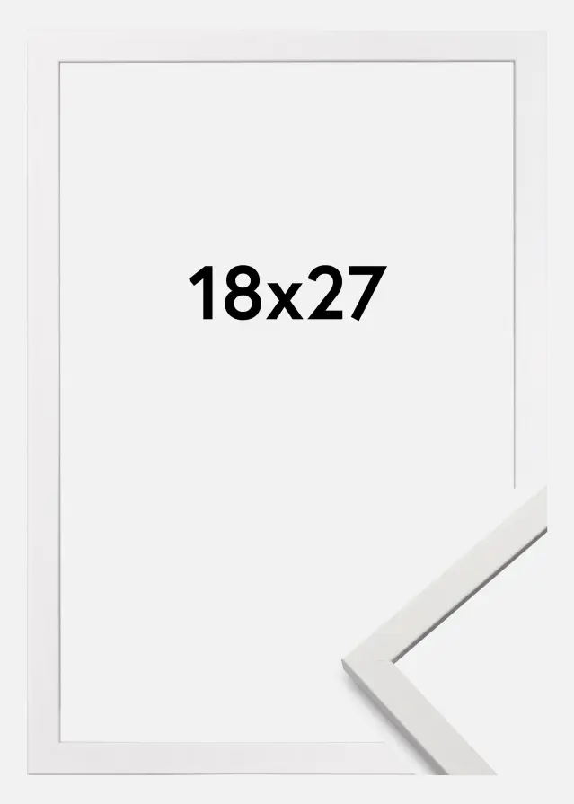 Moldura Edsbyn Vidro acrílico Branco 18x27 cm