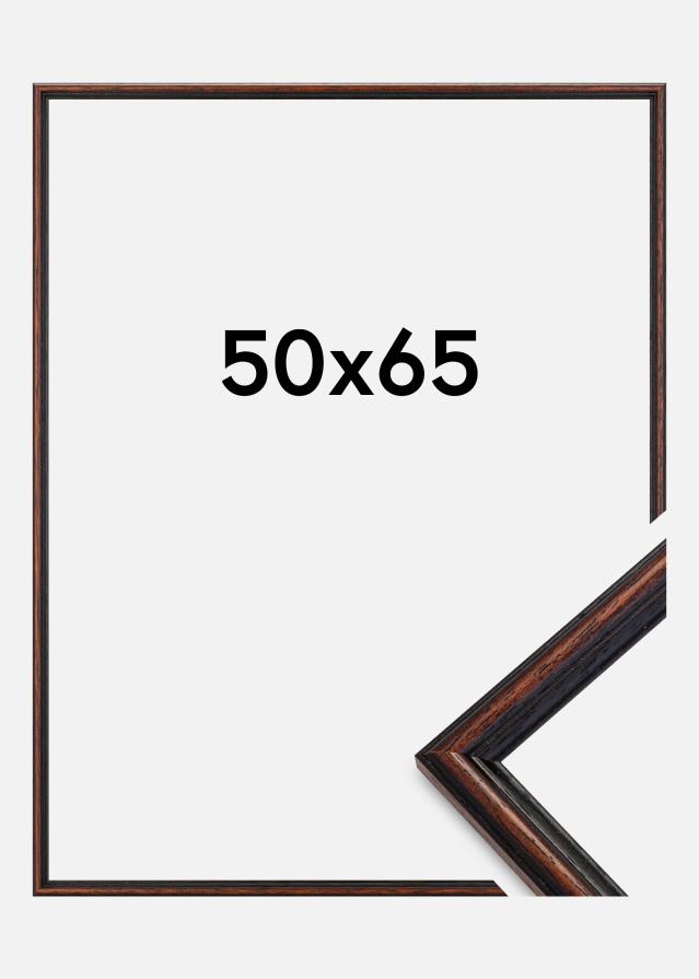 Moldura Horndal Vidro acrílico Nogueira 50x65 cm