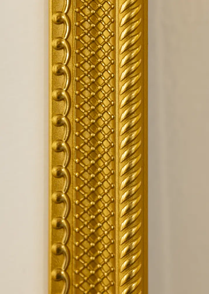 Moldura Lattice Vidro acrílico Dourado 21x29,7 cm (A4)