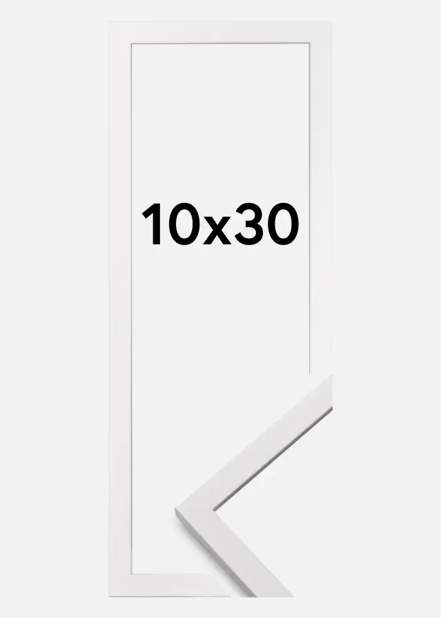 Moldura Edsbyn Branco 10x30 cm