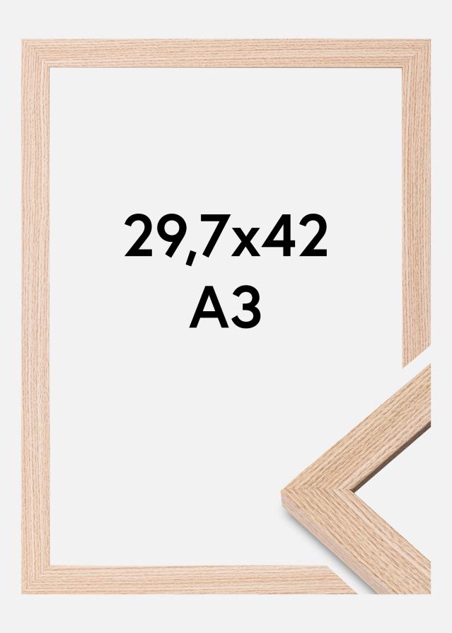 Moldura Deco Vidro acrílico Carvalho 29.7x42 cm (A3)