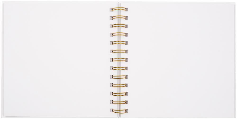 Sweet Memories Dourado - 18x18 cm (48 Páginas brancas / 24 folhas)