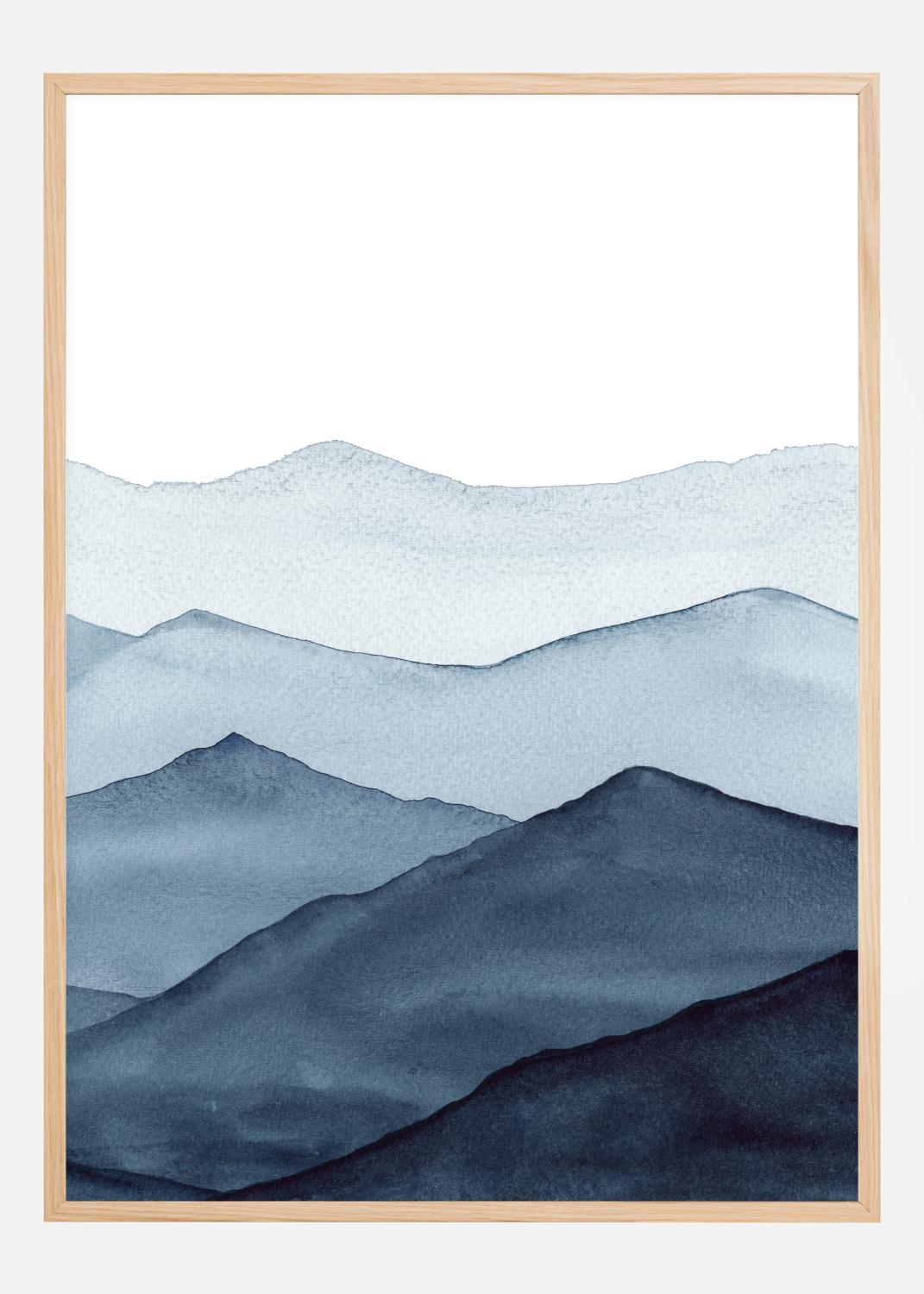 Product Image for Abstract Blue Póster (21x29.7 cm (A4))
