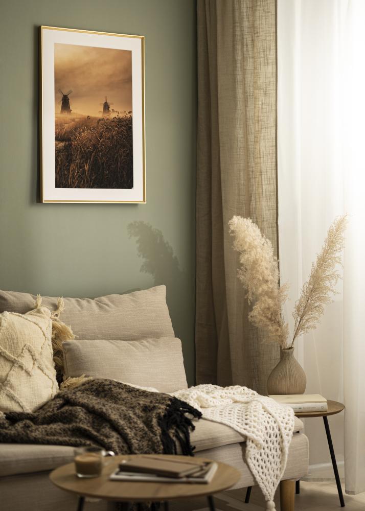 Moldura Desire Vidro acrílico Dourado 40x60 cm