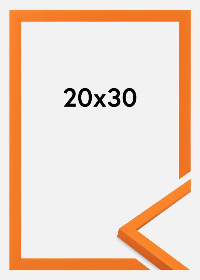 Moldura Kent Vidro acrílico Laranja 20x30 cm