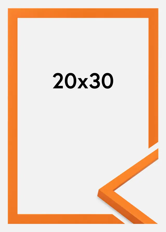 Moldura Kent Vidro acrílico Laranja 20x30 cm