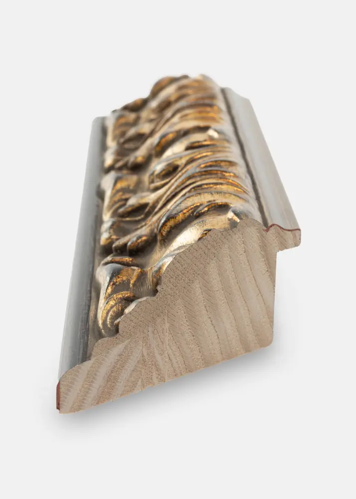 Moldura Odin Dourado/Preto - Medida à escolha