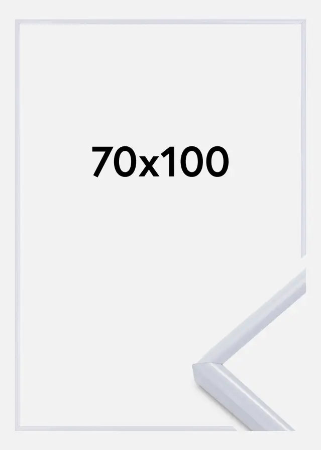 Moldura Victoria Vidro acrílico Branco 70x100 cm