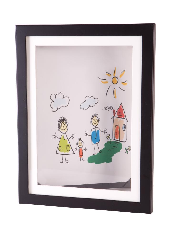Moldura Little Davinci Moldura para desenhos A4 Preto