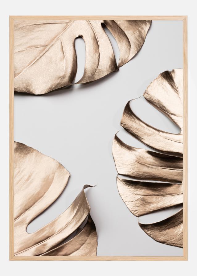 Monstera Gold Póster