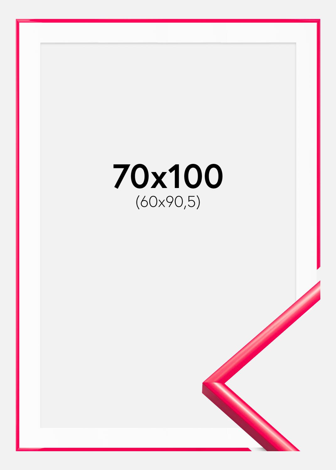 Product Image for Moldura New Lifestyle Hot Pink 70x100 cm - Passe-partout Branco 61x91,5 cm