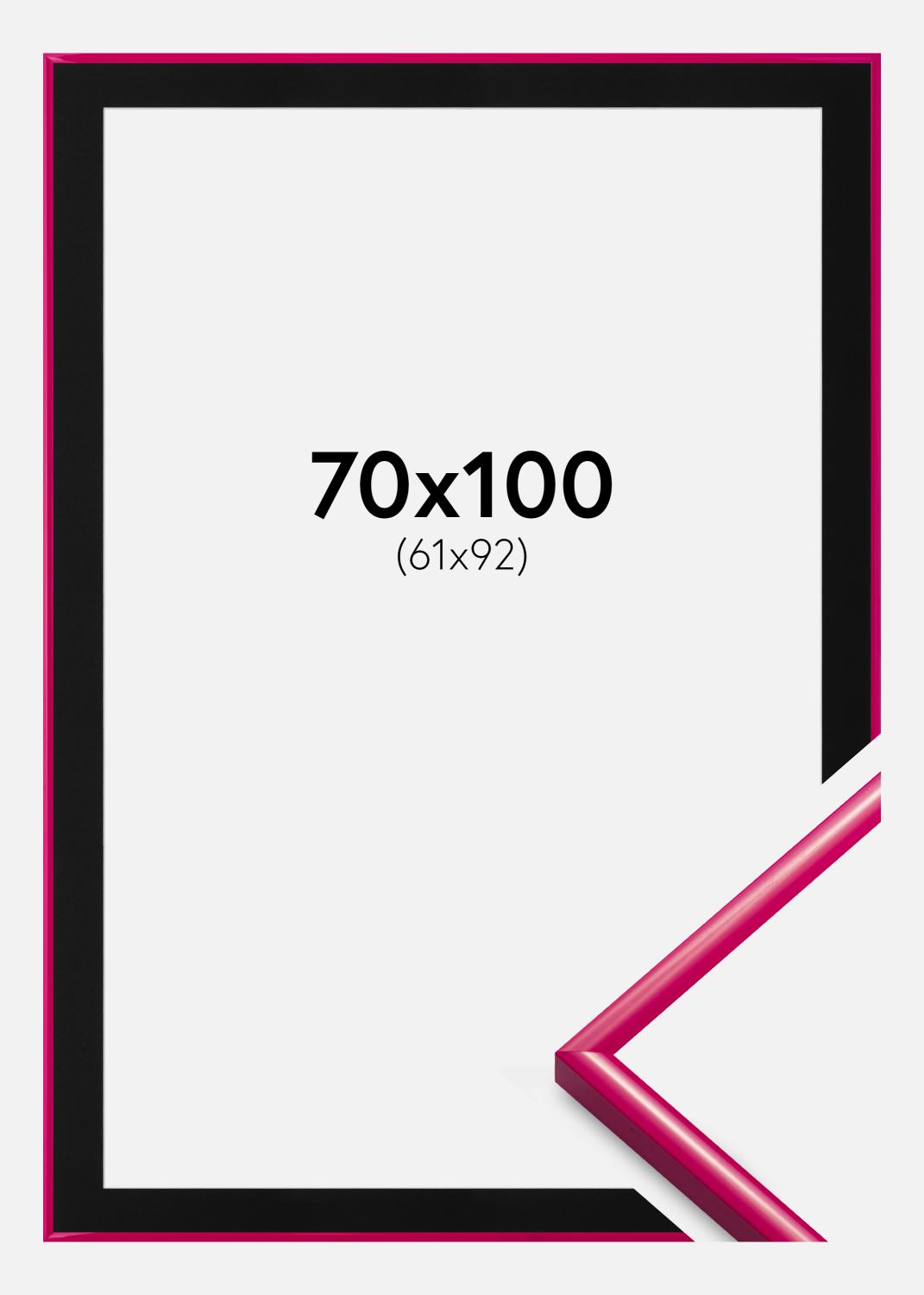Product Image for Moldura New Lifestyle Rosa-escuro 70x100 cm - Passe-partout Preto 62x93 cm
