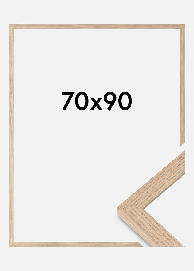 Moldura BGA Classic Vidro acrílico Carvalho 70x90 cm