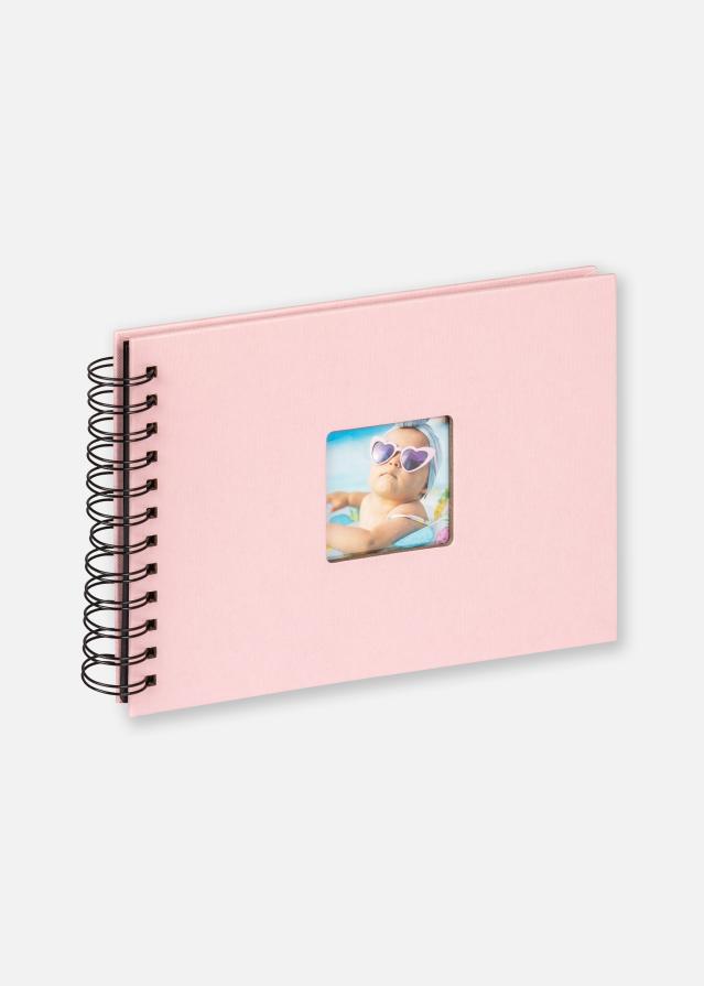 Fun Álbum de bebé Cor-de-rosa - 23x17 cm (40 Páginas pretas/20 folhas)