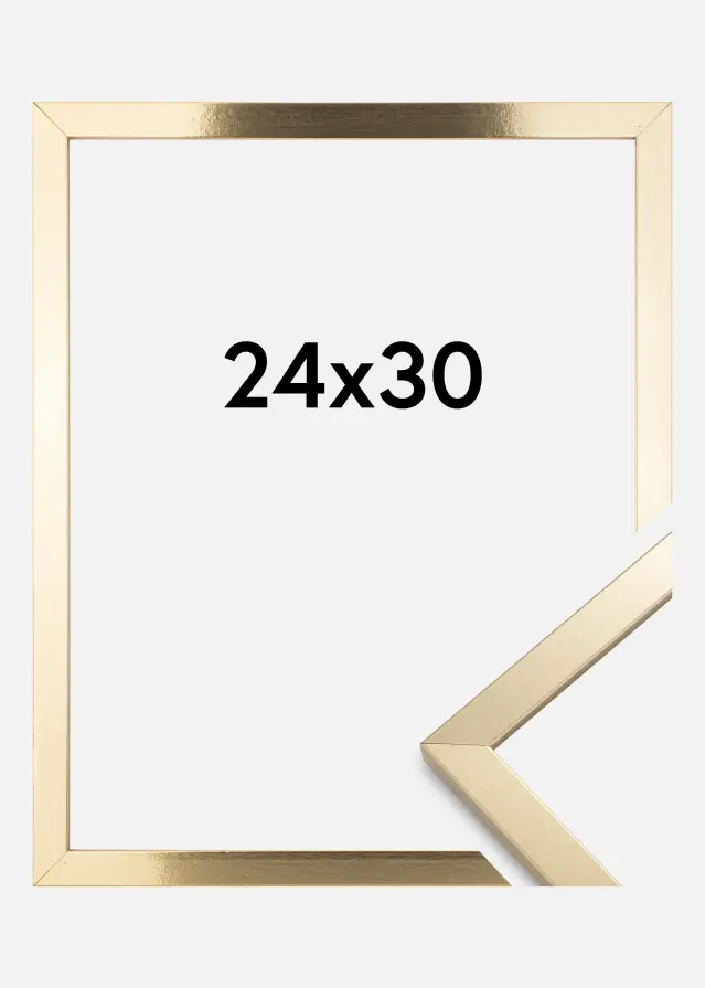 Moldura Trendy Vidro acrílico Dourado 24x30 cm