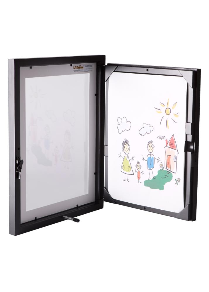 Moldura Little Davinci Moldura para desenhos A4 Preto