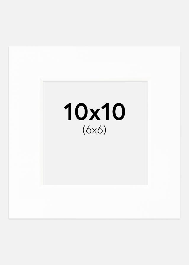 Passe-partout Canson Branco (Bordo interior branco) 10x10 cm (6x6)