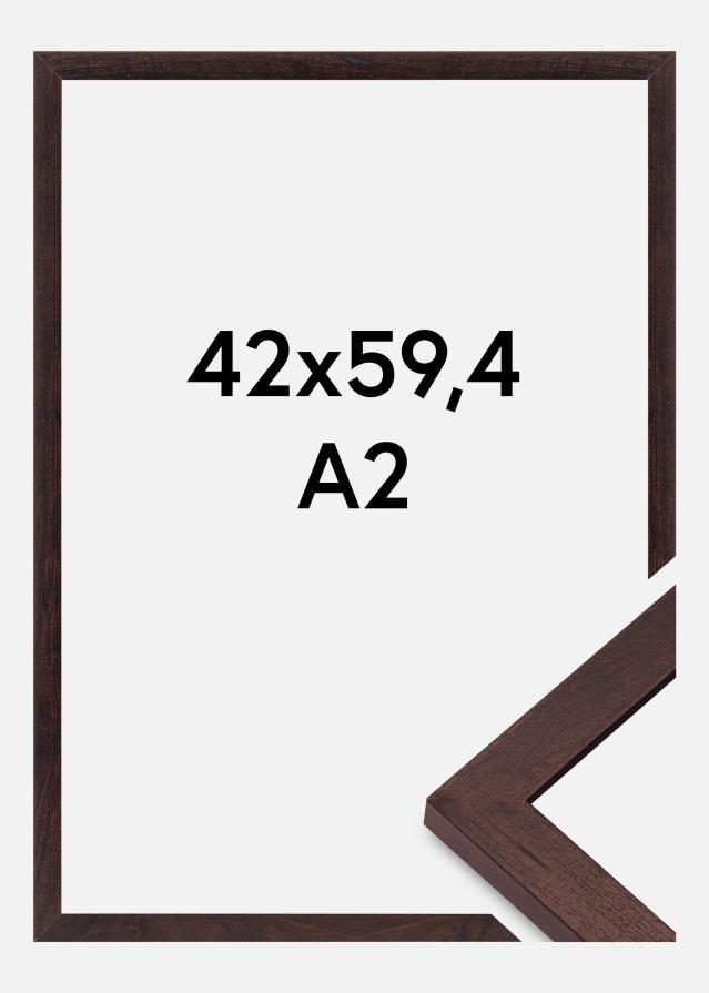 Moldura BGA Classic Vidro acrílico Nogueira 42x59,4 cm (A2)