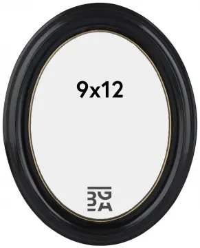 Eiri Mozart Oval Preto 9x12 cm