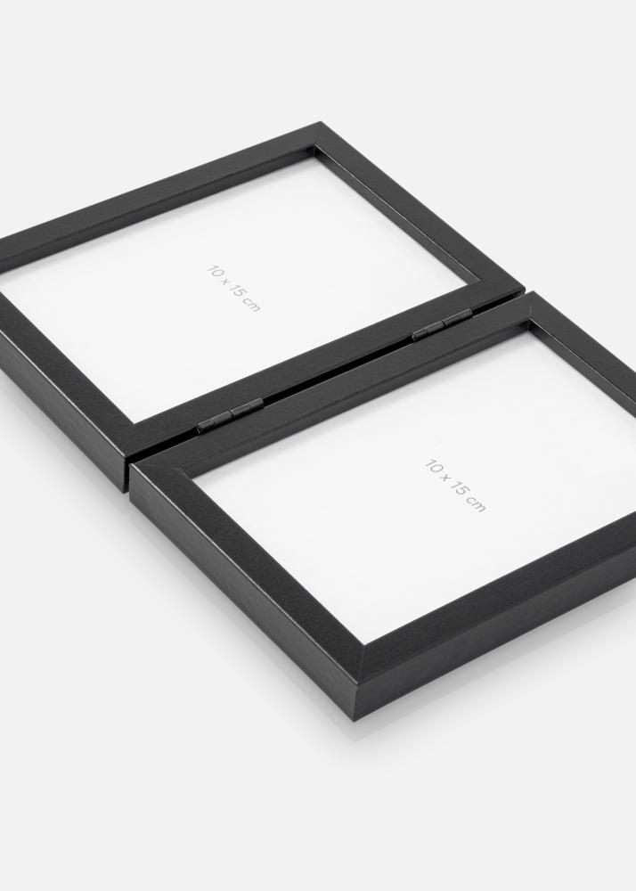 Moldura dobrável Preto 10x15 cm