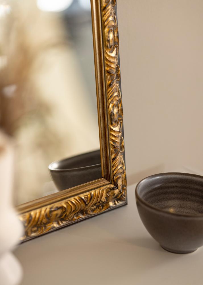 Espelho Odin Dourado/Preto - Por medida