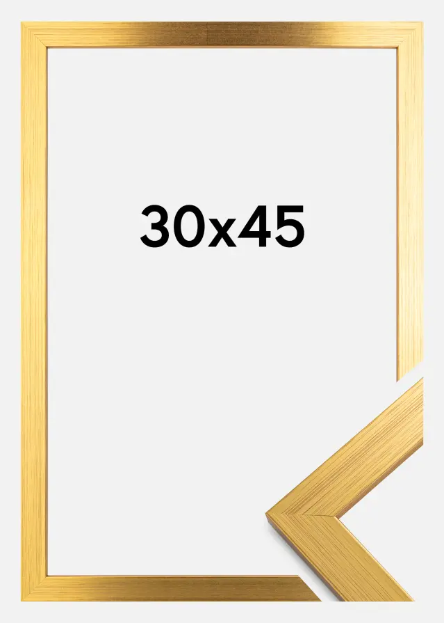 Moldura Gold Wood Vidro acrílico 30x45 cm