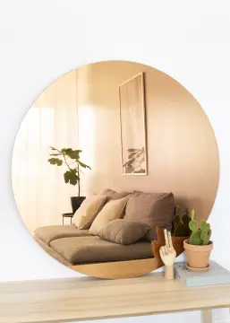 KAILA Redondo Espelho Rose Gold 110 cm Ø