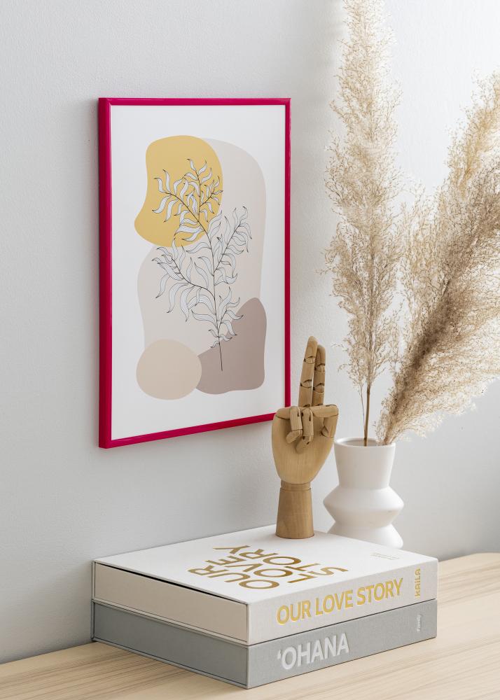 Moldura New Lifestyle Rose 30x40 cm - Passe-partout Preto 8x12 inches