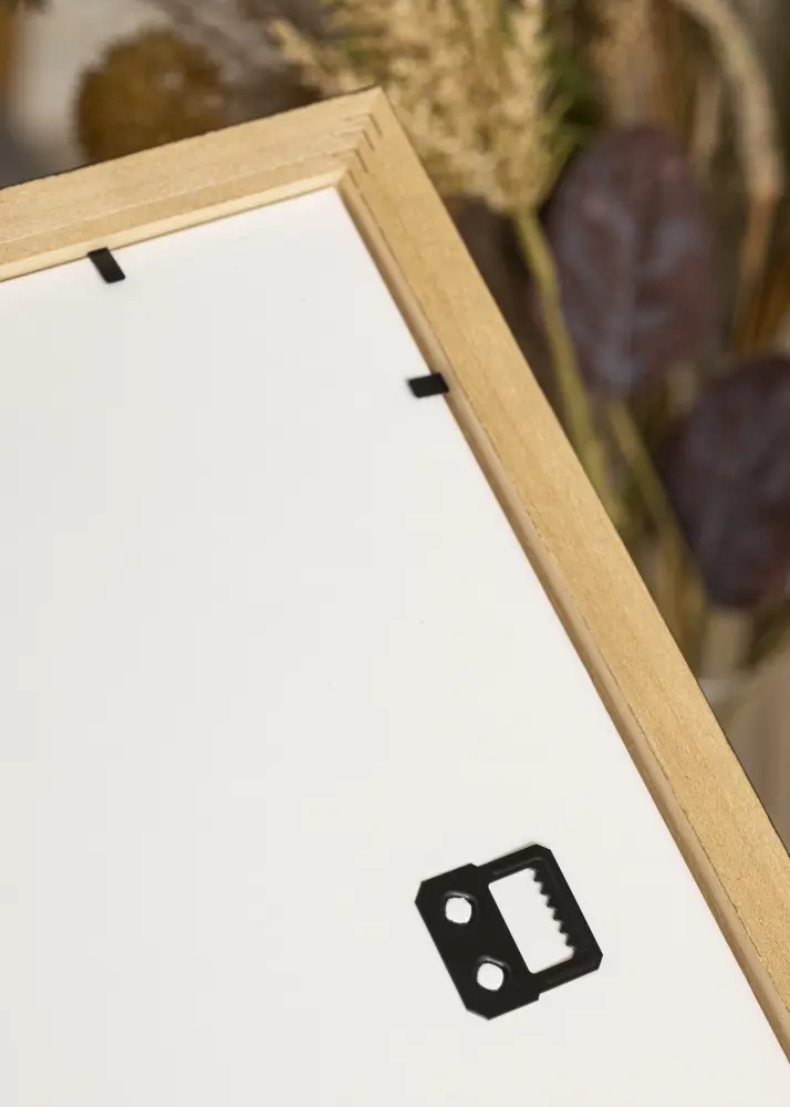 Moldura Brown Wood 50x70 cm - Passe-partout Branco 33x56 cm