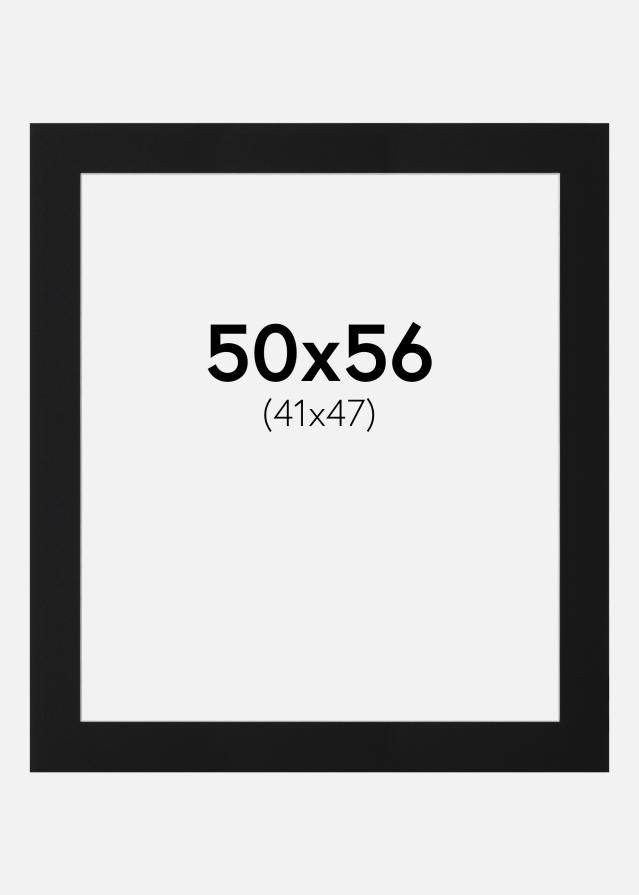 Passe-partout Preto Padrão (Bordo interior branco) 50x56 cm (41x47)