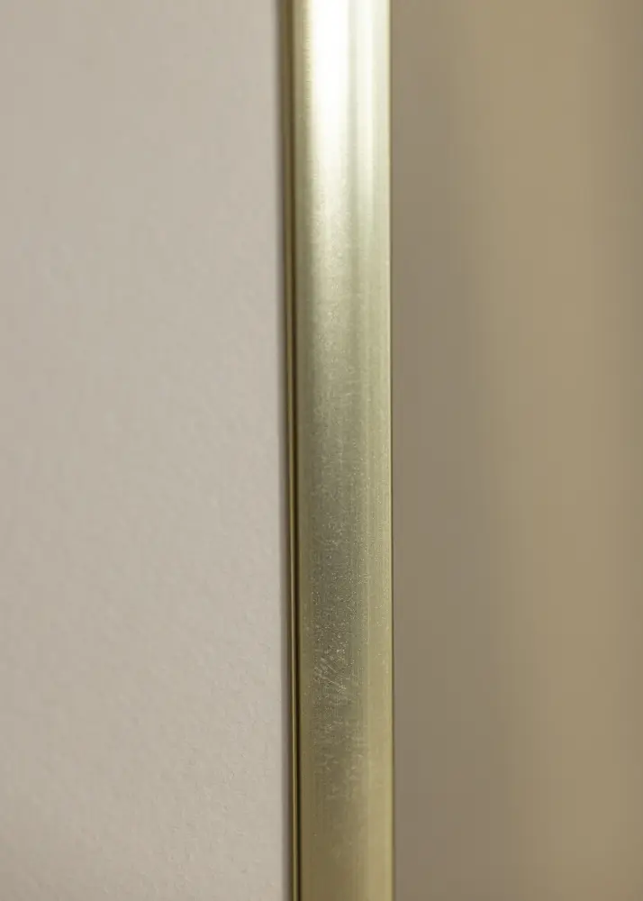 Moldura Póster Frame Aluminum Gold 60x80 cm - Passe-partout Branco 50x70 cm