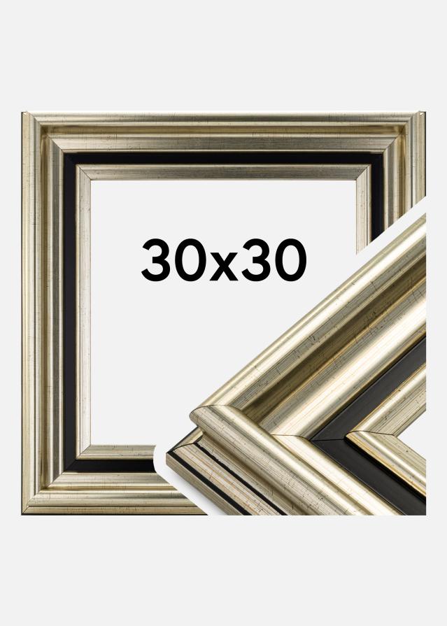 Moldura Gysinge Premium Prateado 30x30 cm