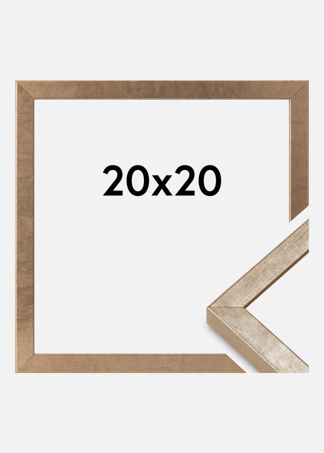 Moldura Ares Vidro acrílico Latão 20x20 cm