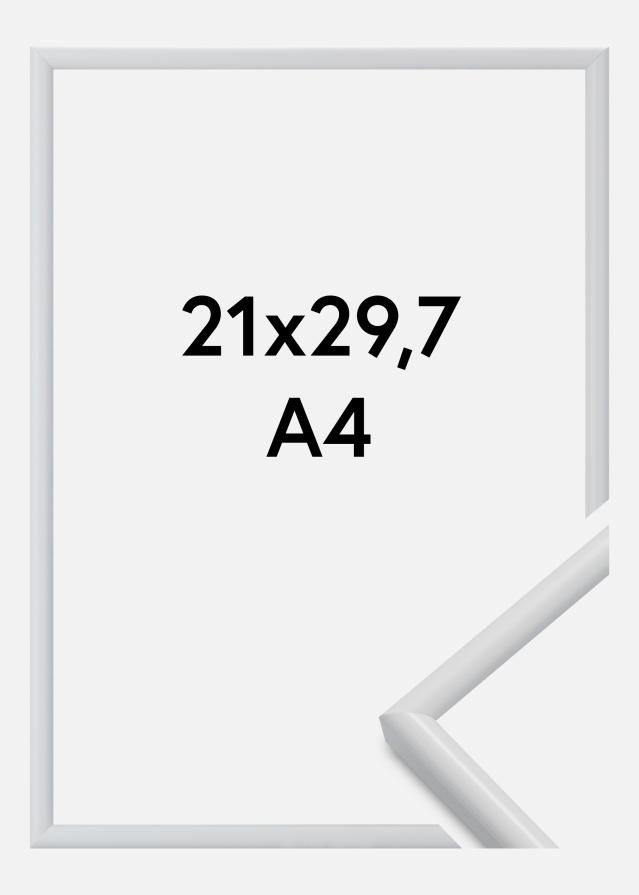 Moldura Galeria Branco 21x29,7 cm (A4)