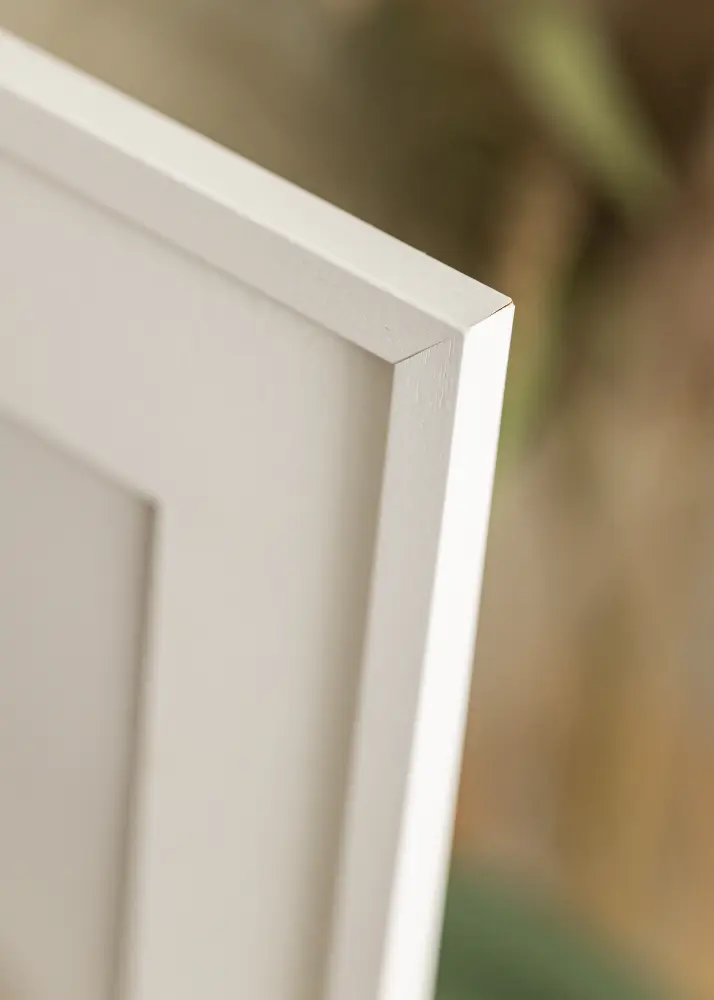 Moldura Edsbyn Branco 42x59,4 cm (A2) - Passe-partout Branco 25x38 cm