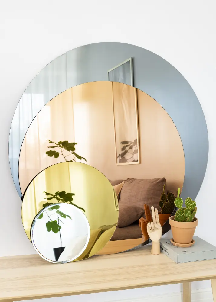 KAILA Redondo Espelho Rose Gold 110 cm Ø