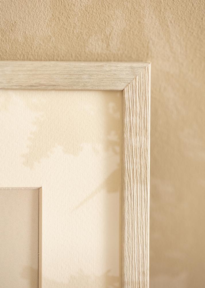 Moldura Ares Vidro acrílico White Oak 20x30 cm