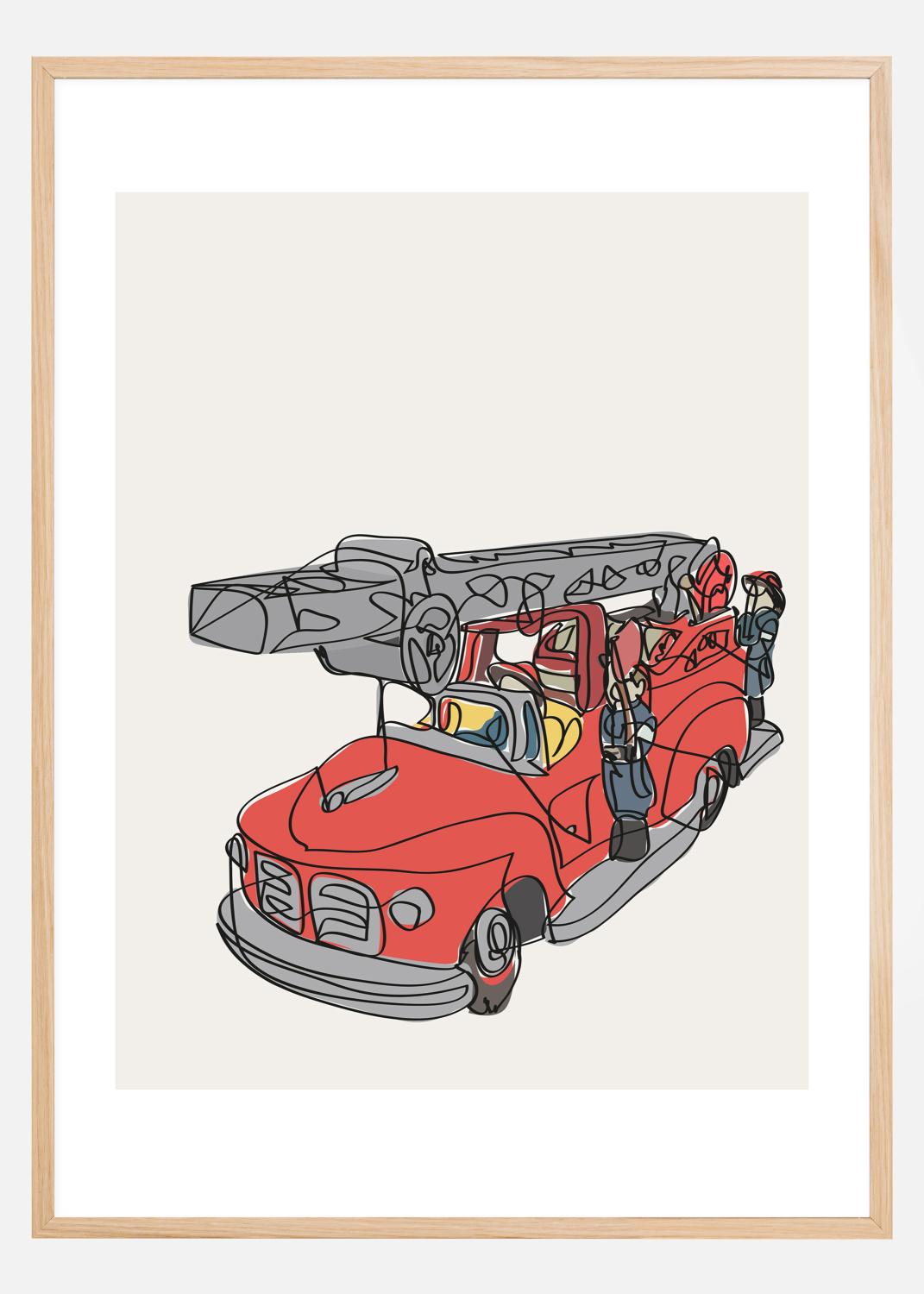 Product Image for Fire Truck Póster (21x29.7 cm (A4))