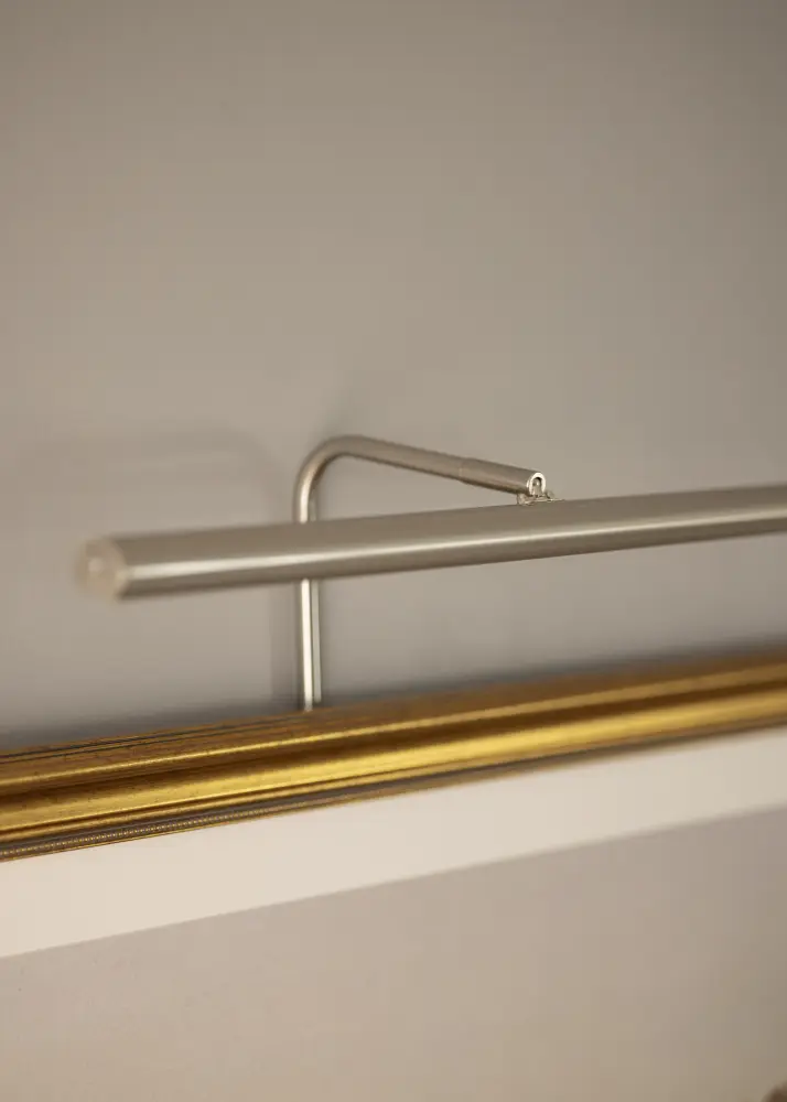 Gallery LED 60 cm iluminação p/ quadros - Níquel