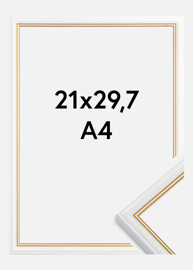 Moldura Classic Branco 21x29,7 cm (A4)