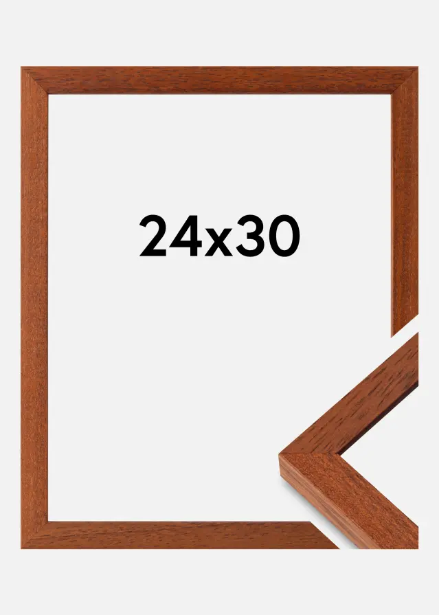 Moldura Hermes Vidro acrílico Cereja 24x30 cm