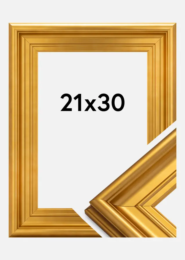 Moldura Mora Premium Dourado 21x30 cm