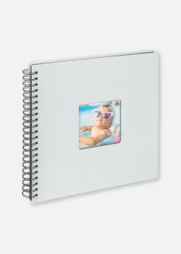 Fun Álbum de bebé Azul - 30x30 cm (50 Páginas pretas/25 folhas)