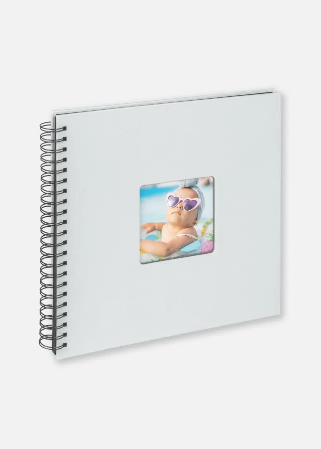 Fun Álbum de bebé Azul - 30x30 cm (50 Páginas pretas/25 folhas)