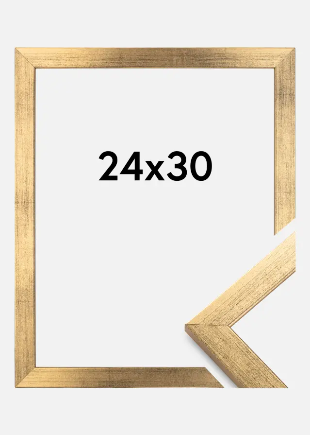 Moldura Stilren Vidro acrílico Dourado 24x30 cm