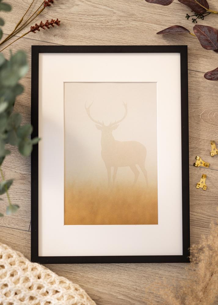 Moldura Modern Vidro acrílico Preto 50x70 cm