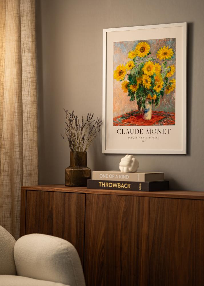 Moldura Deco Vidro acrílico Branco 60x80 cm